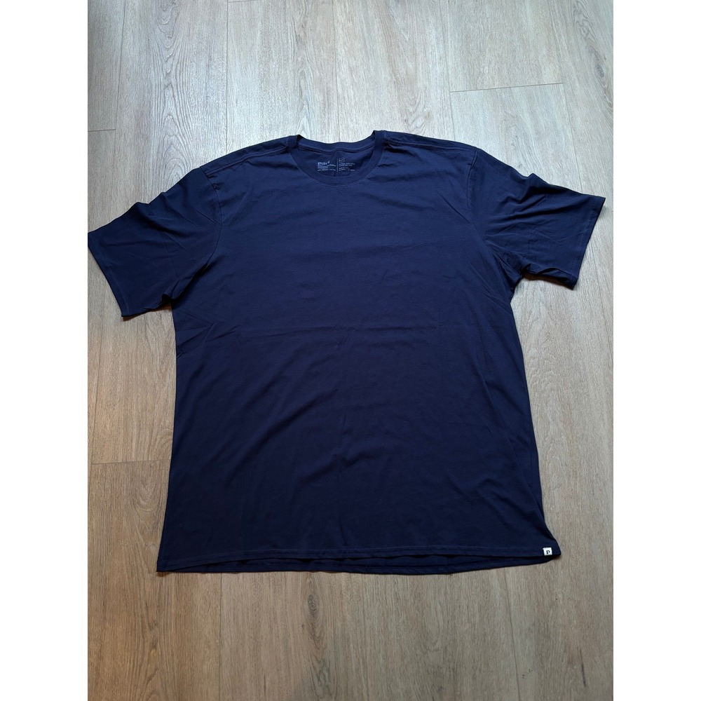 Pact Mens XXXL Navy Blue 100% Organic Cotton Short Sleeve Crewneck T-Shirt